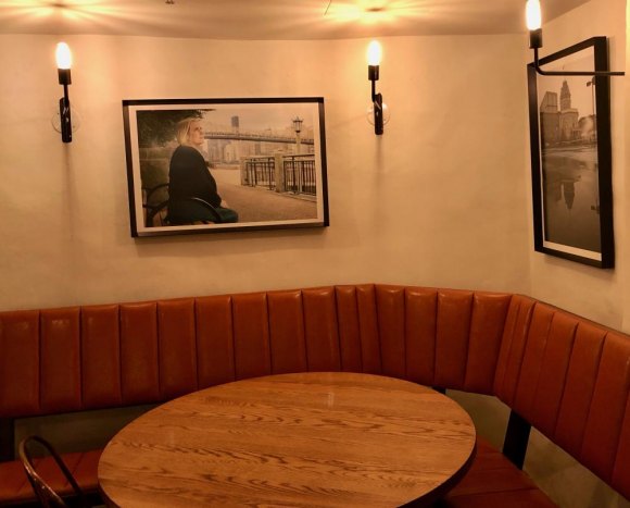 Roosevelt Island in Soho, in Pictures Above a corner booth, the photo of a contemplative Lynne Strong-Shinozaki pairs with a historically inclined photo of The Octagon.